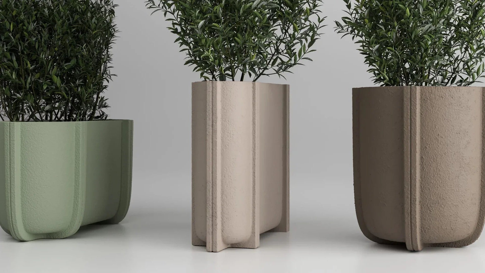 Brutalist Design in Outdoor and Indoor Vases: The Aesthetics of Matter Between Strength and Functionality