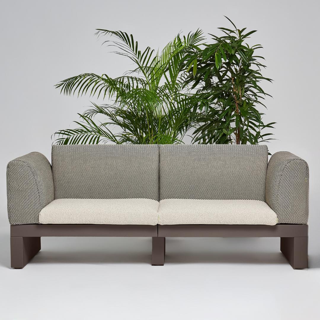 RIVIERA 2 seater Sofa with Backrest and Armrest - Serralunga