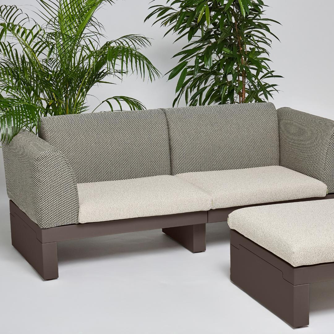 RIVIERA 2 seater Sofa with Backrest and Armrest - Serralunga