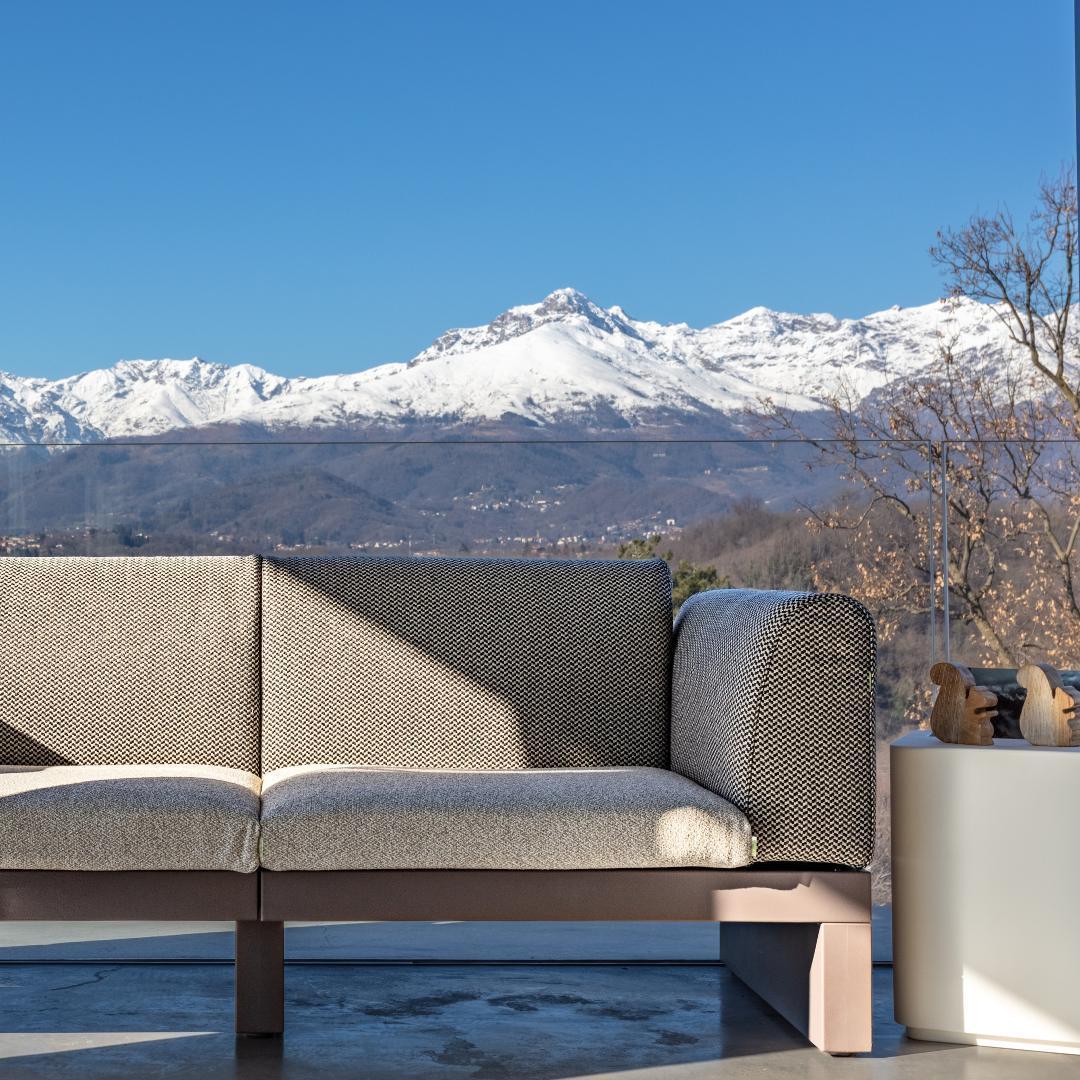 RIVIERA 2 seater Sofa with Backrest and Armrest - Serralunga