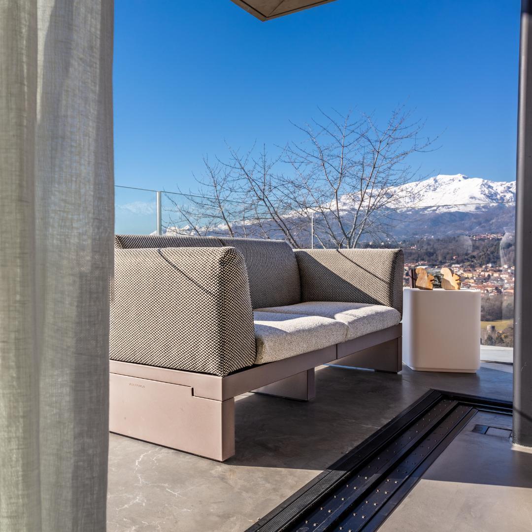 RIVIERA 2 seater Sofa with Backrest and Armrest - Serralunga