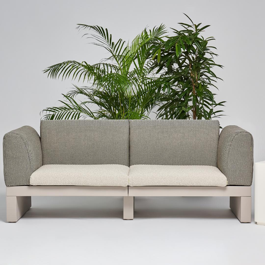 RIVIERA 2 seater Sofa with Backrest and Armrest - Serralunga