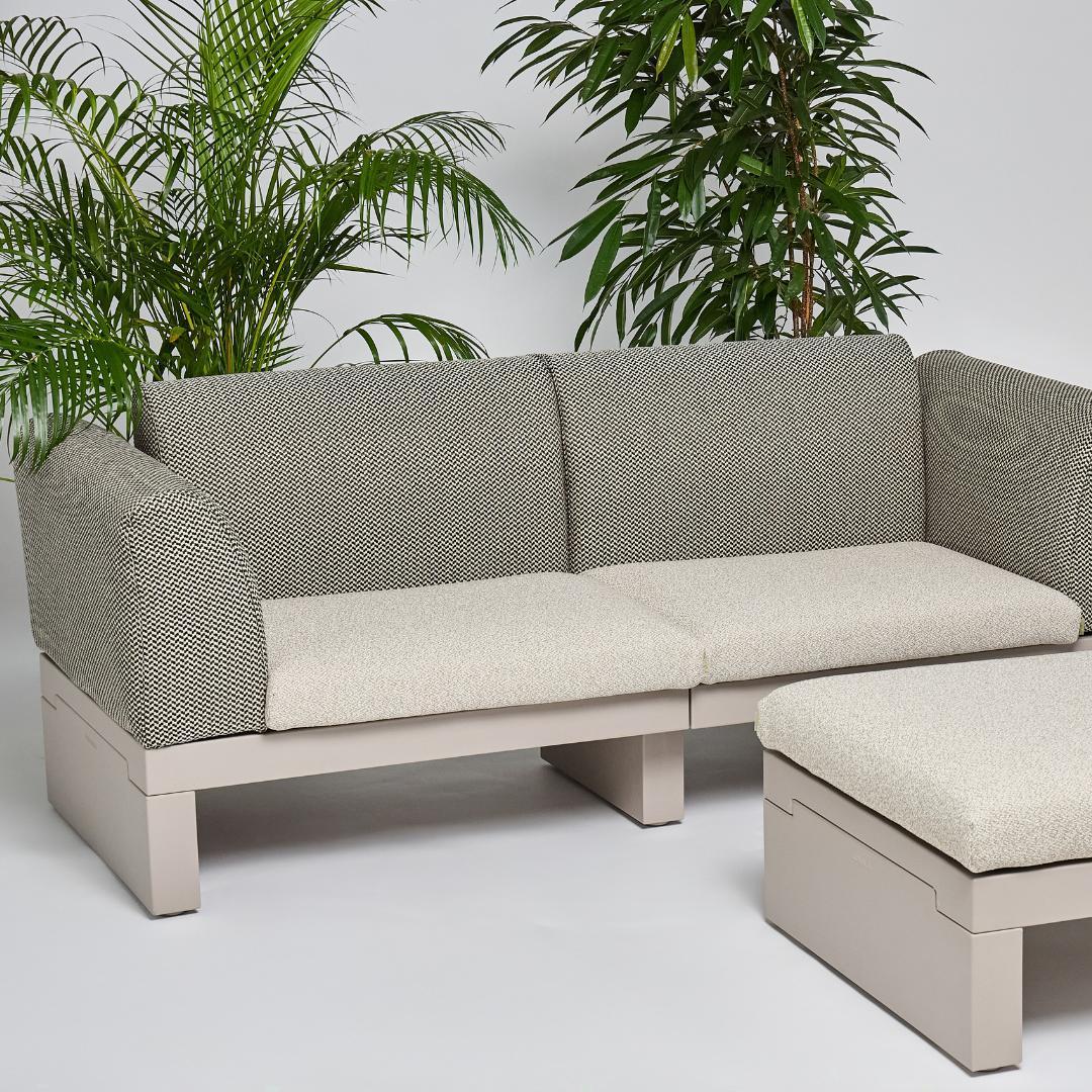 RIVIERA 2 seater Sofa with Backrest and Armrest - Serralunga