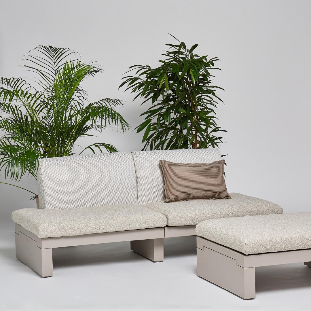 RIVIERA 2 Seater Sofa without Armrest - Serralunga