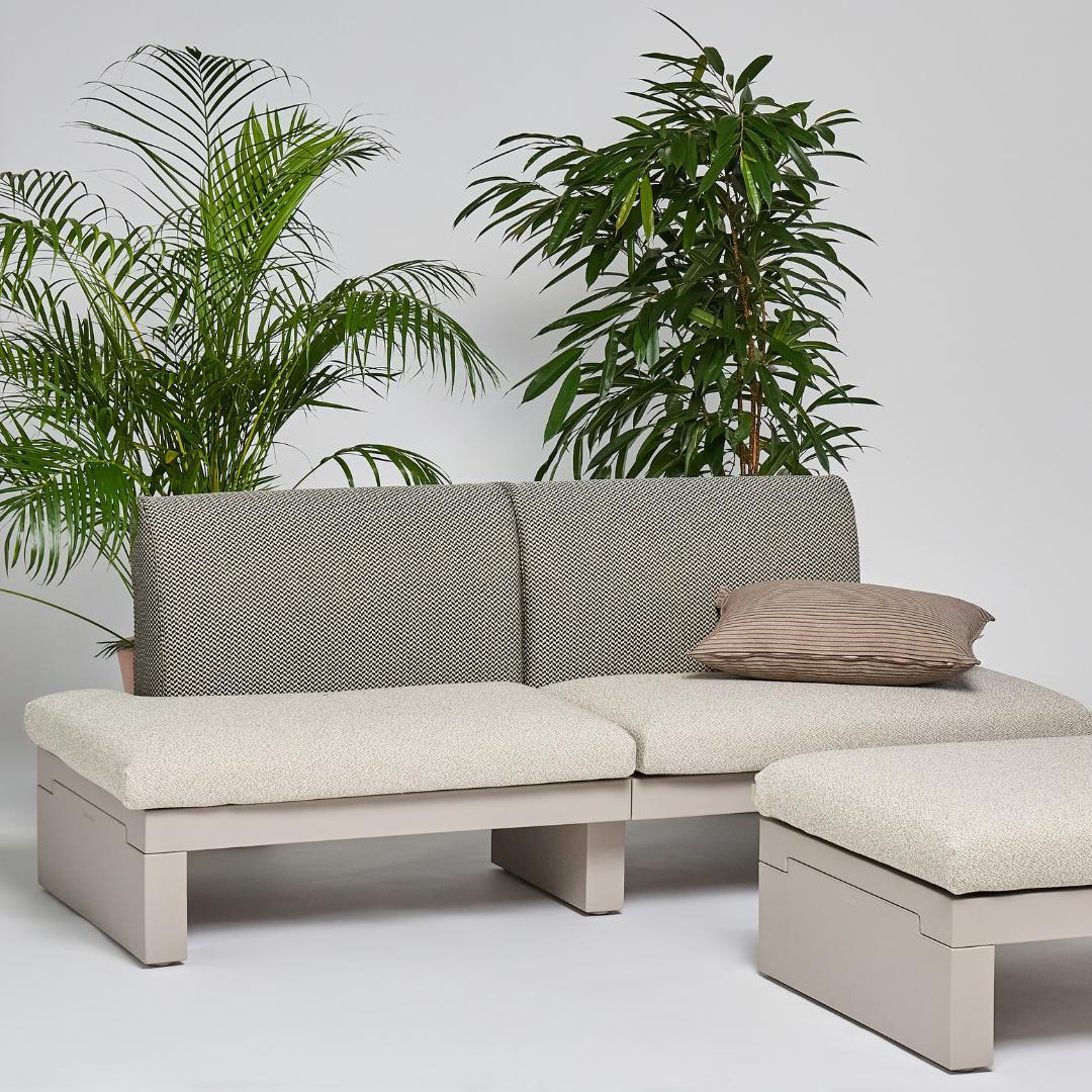 RIVIERA 2 Seater Sofa without Armrest - Serralunga