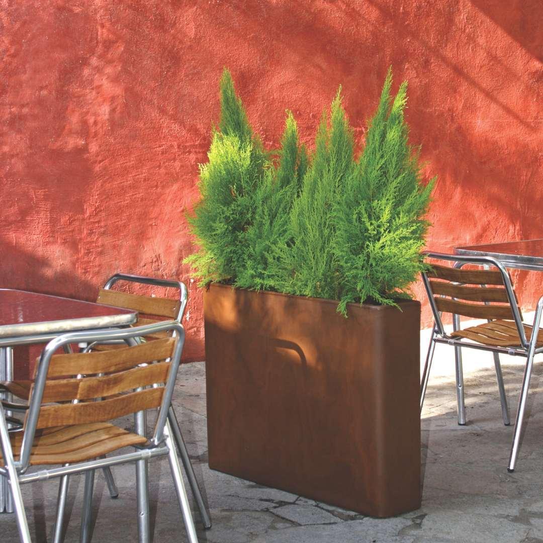 Vaso Rettangolare O/E Planter Corten - Serralunga