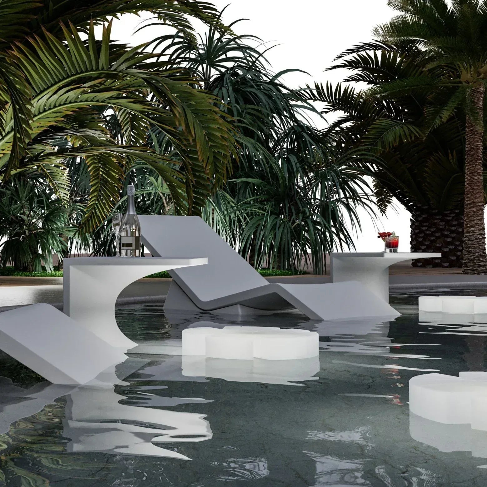 Aqua Lounger Set of 2 - Serralunga