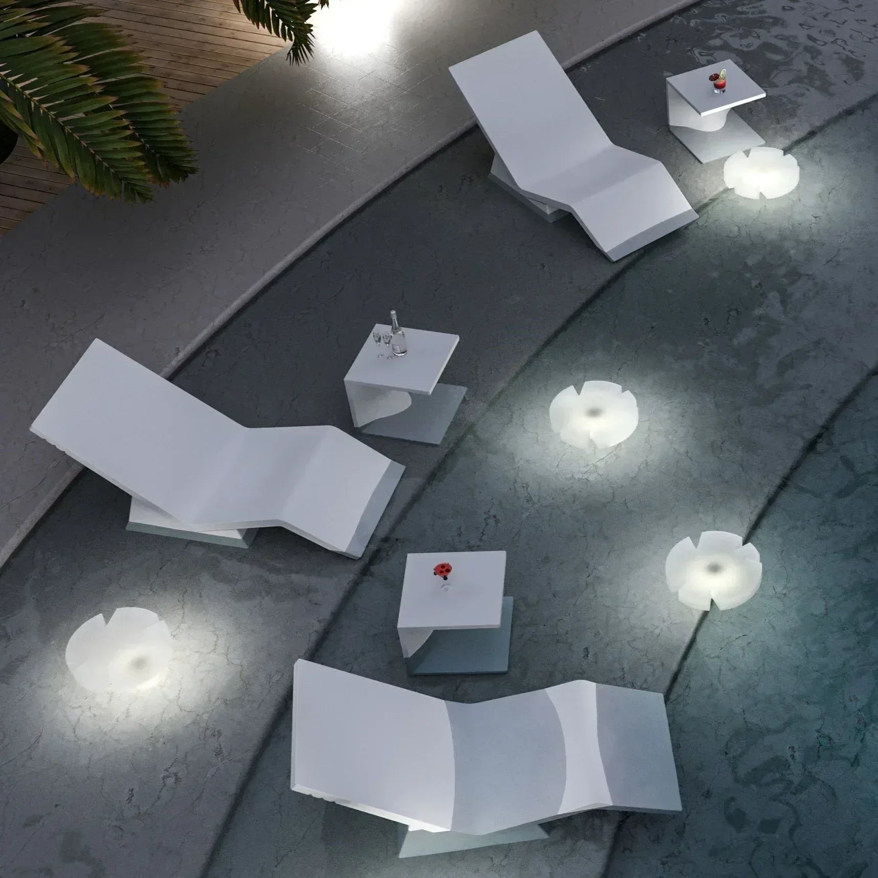 Aqua Lounger Set of 2 - Serralunga