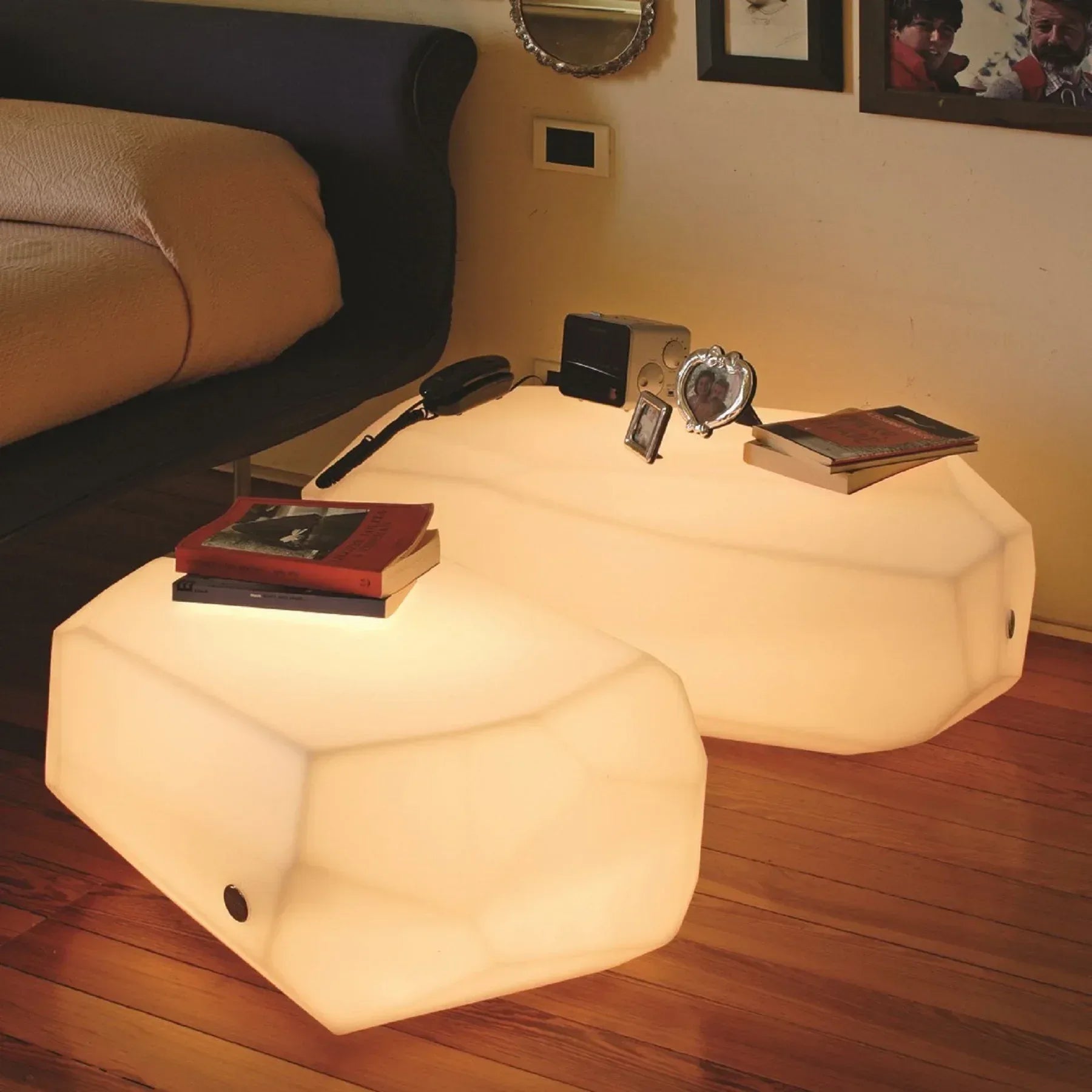 Meteor Coffee table with Light - Serralunga