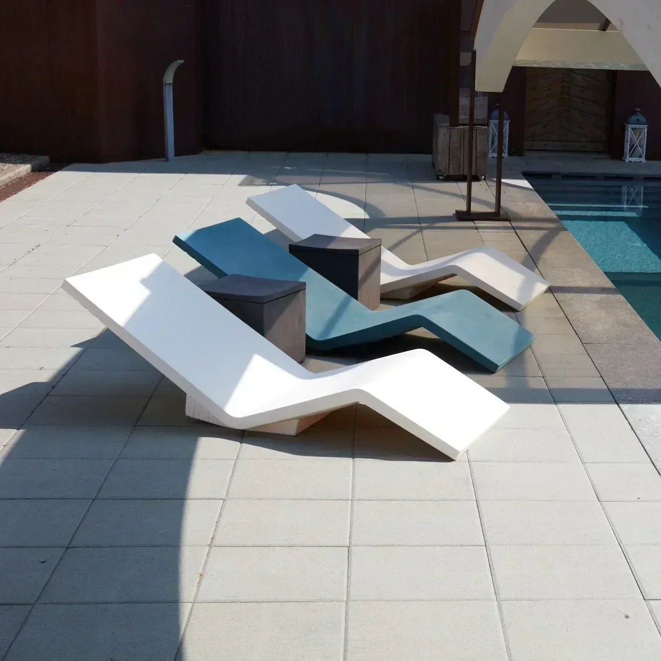 Aqua Lounger Moleskin Set of 2 - Serralunga