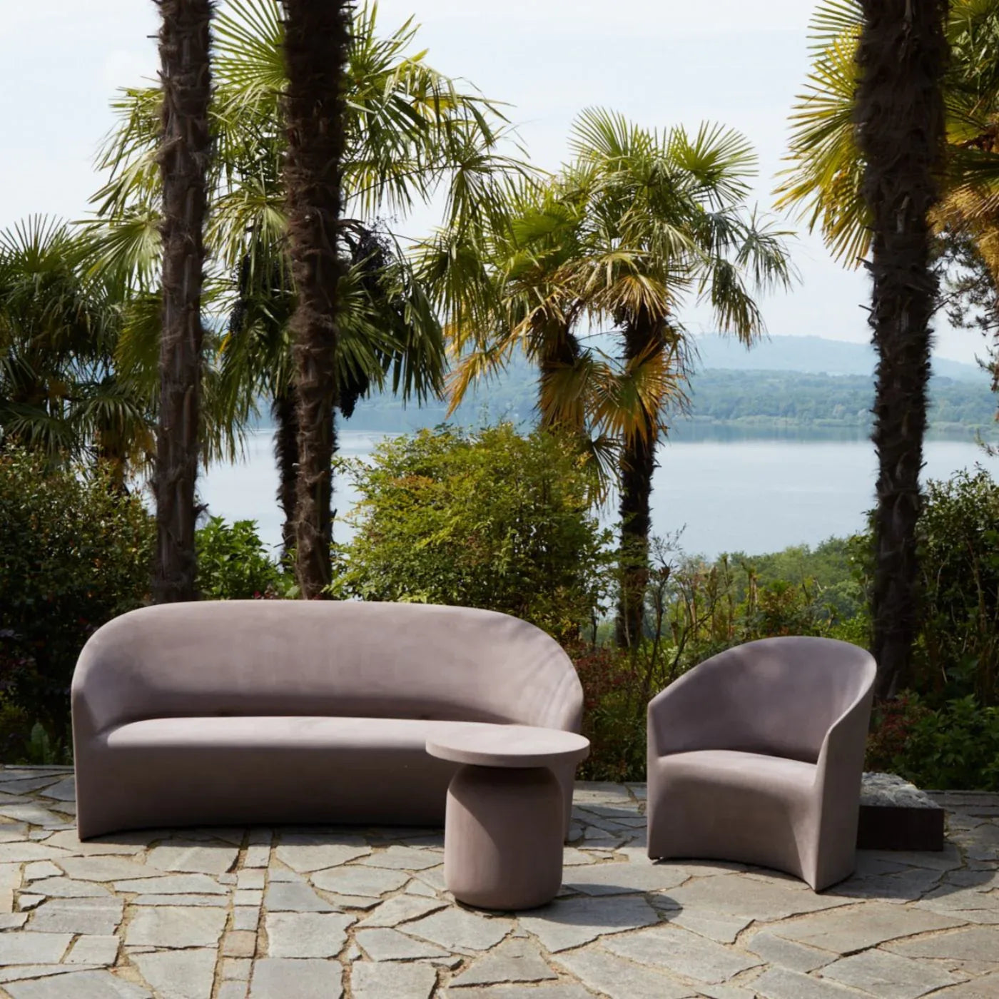 Pine Beach Armchair Moleskin - Serralunga