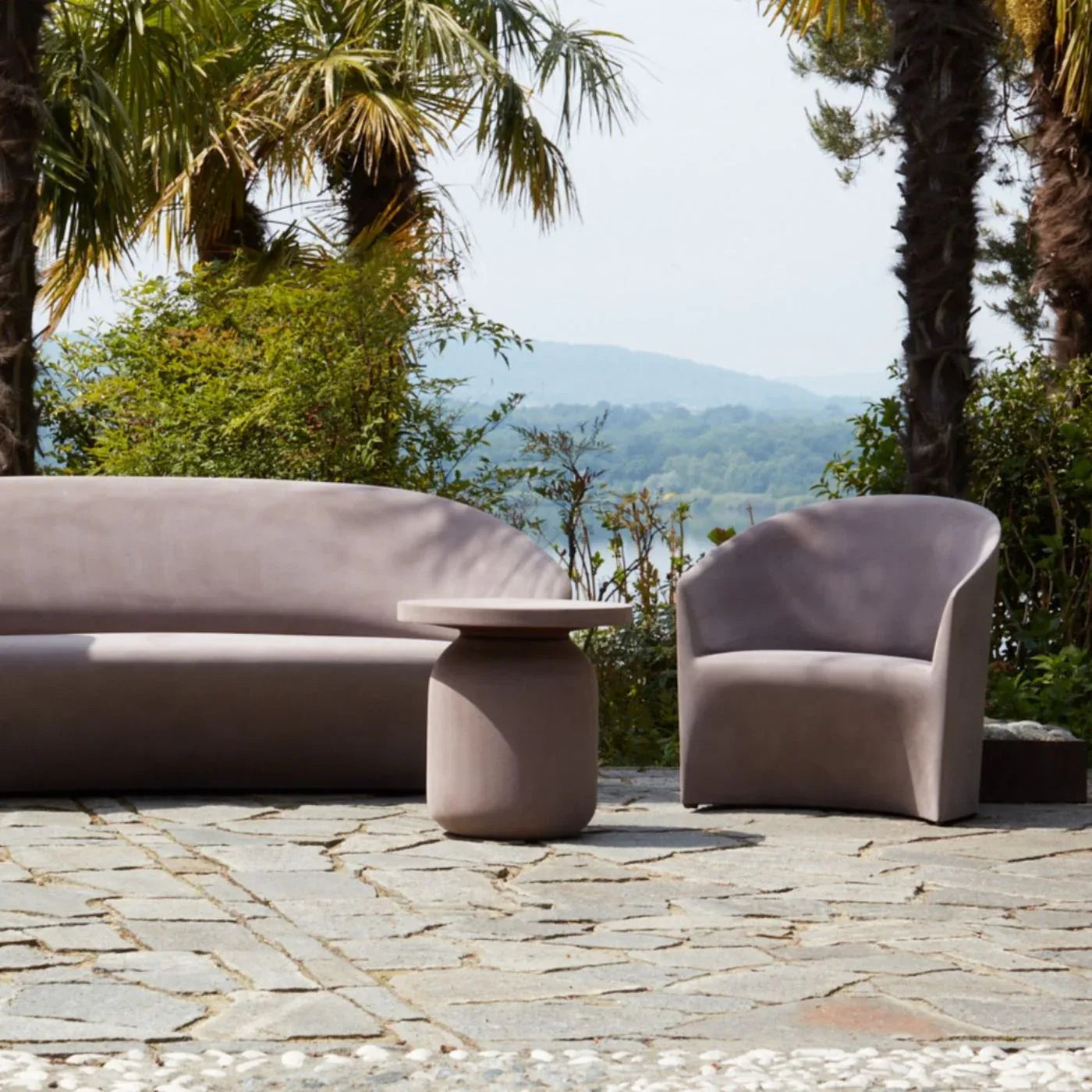 Pine Beach Armchair Moleskin - Serralunga